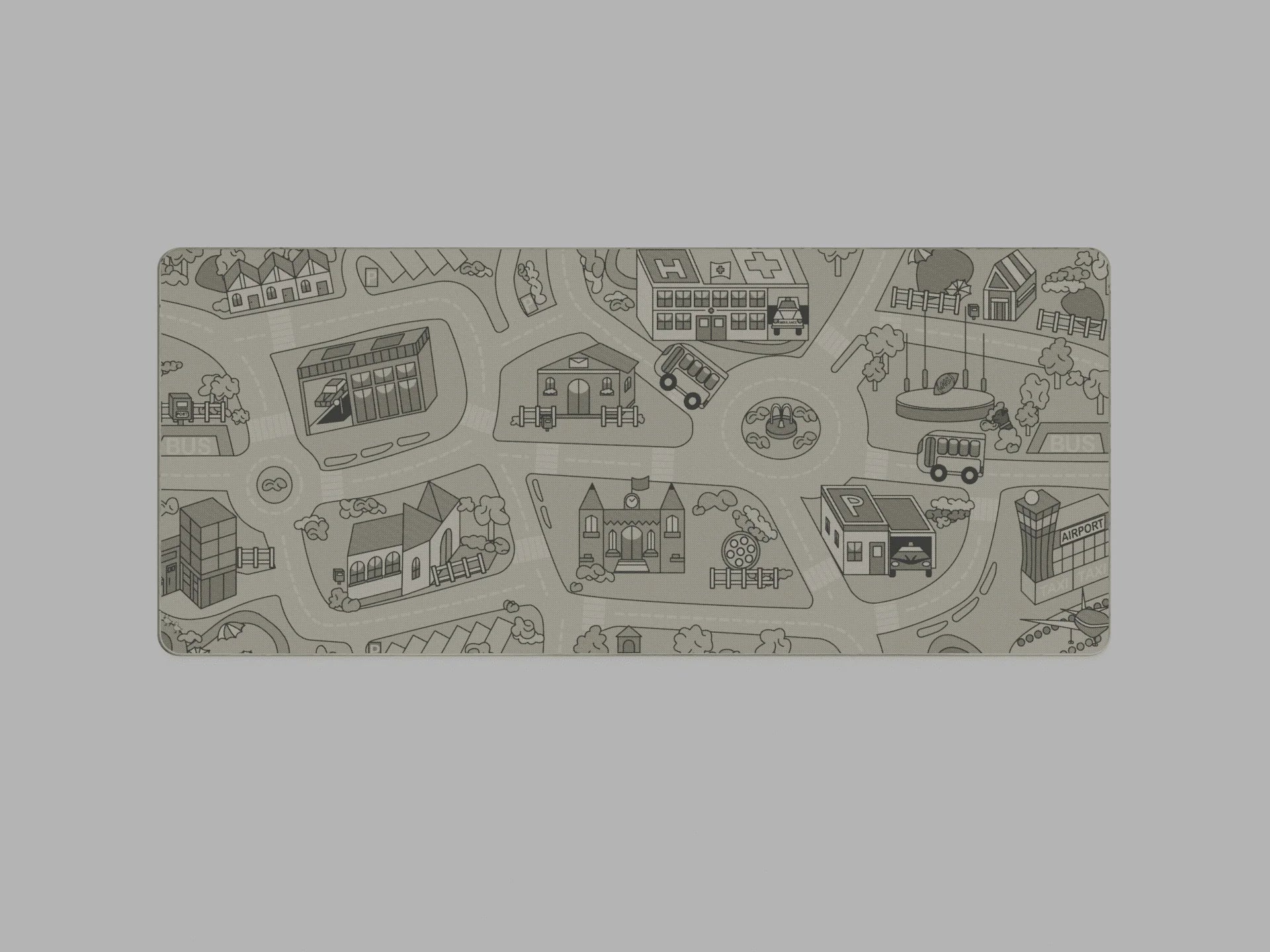 Busy Town Deskmat R3