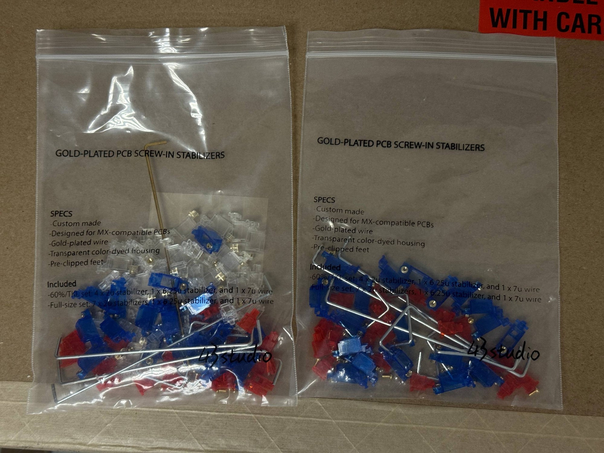 Bunch of Durock/JWK v1 and v2 stabilizers housing