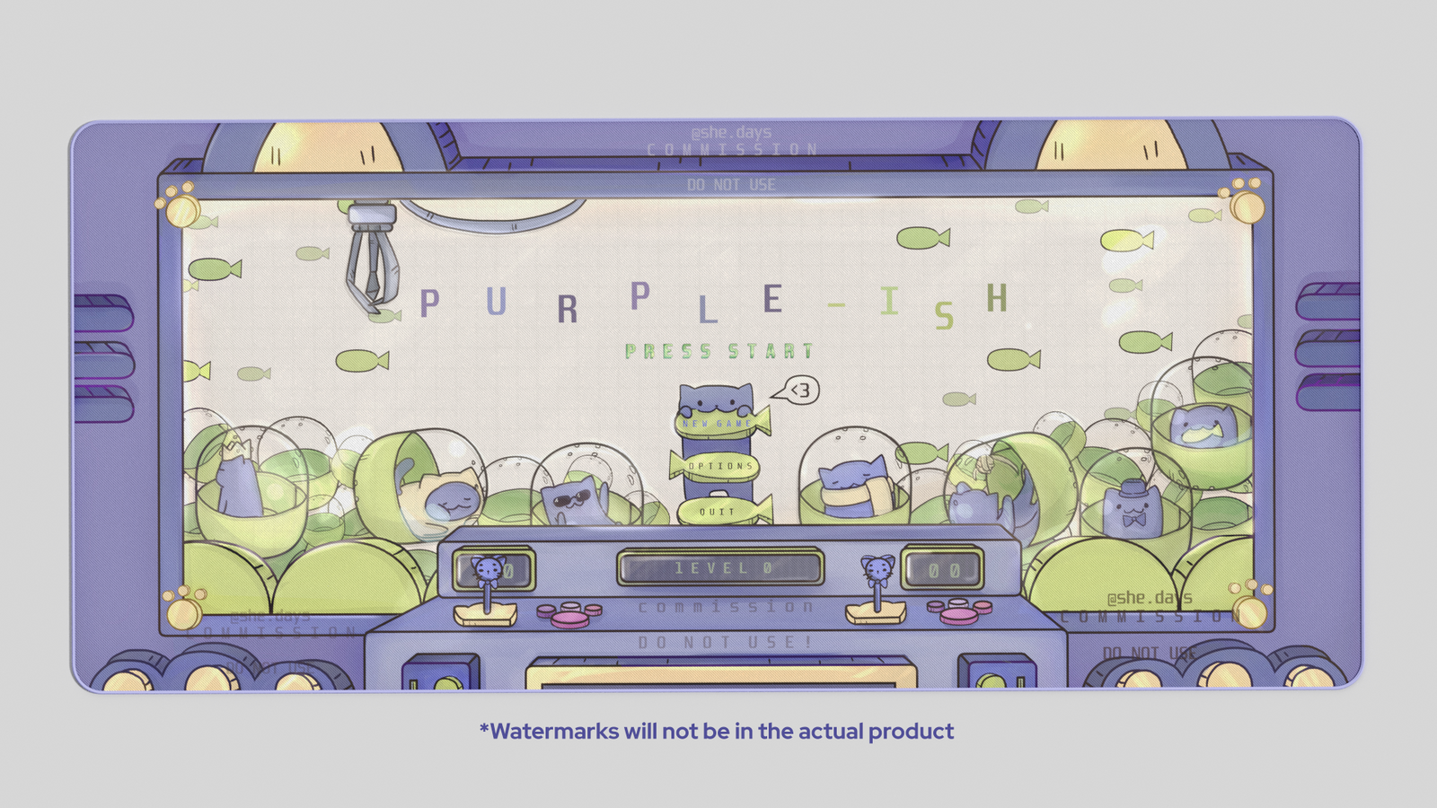 GMK Purple-ish Deskmats