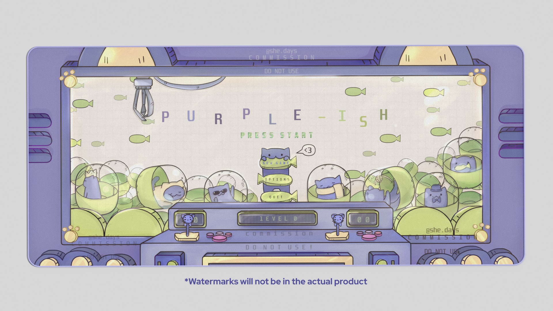 GMK Purple-ish Deskmats
